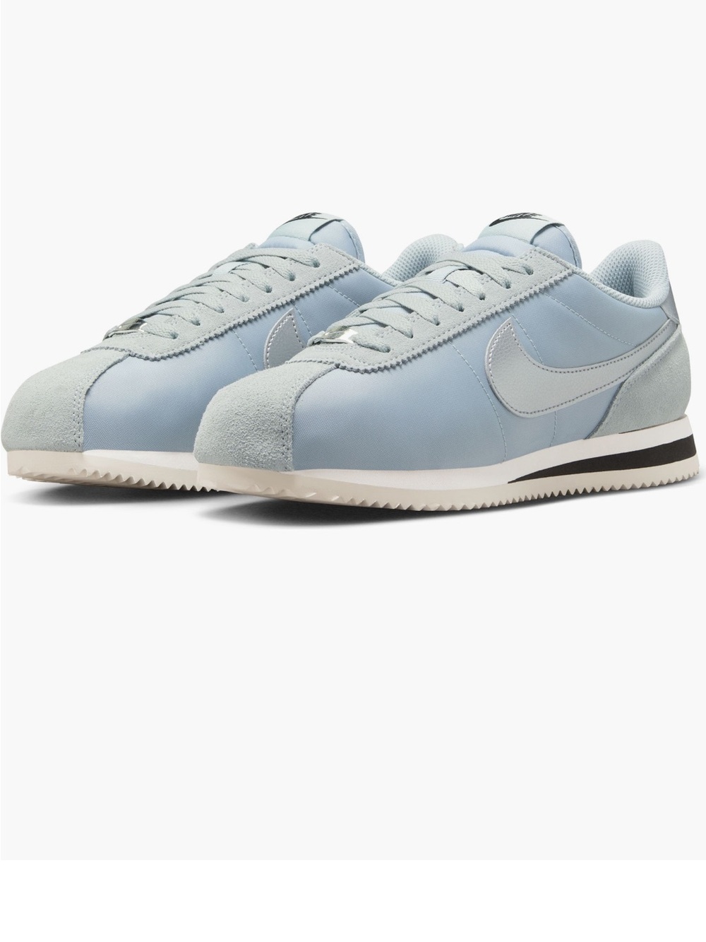 Nike Cortez Retro Sneakers in Pale Blue and White